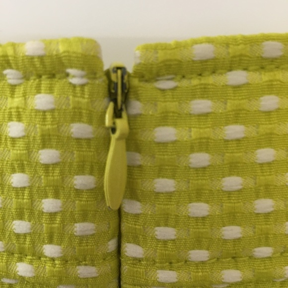 TAHARI Yellow White Dress Sleeveless Size 4 - EUC - Picture 6 of 10